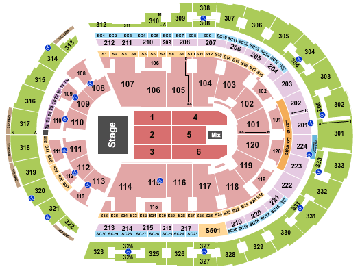 Bridgestone Arena Andrea Bocelli Seating Chart
